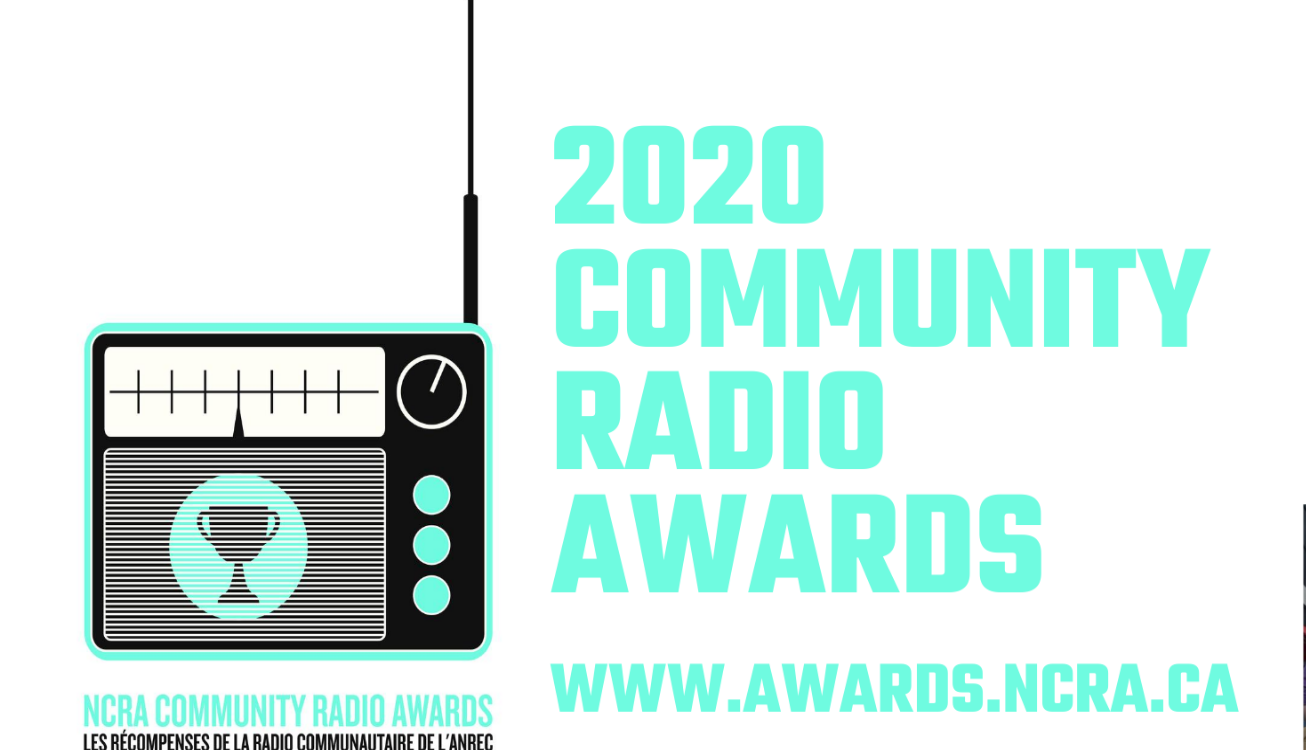 ncra awards logo with image of a radio